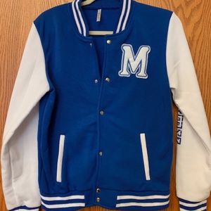 NEW Cotton Monogramed Varsity Jacket